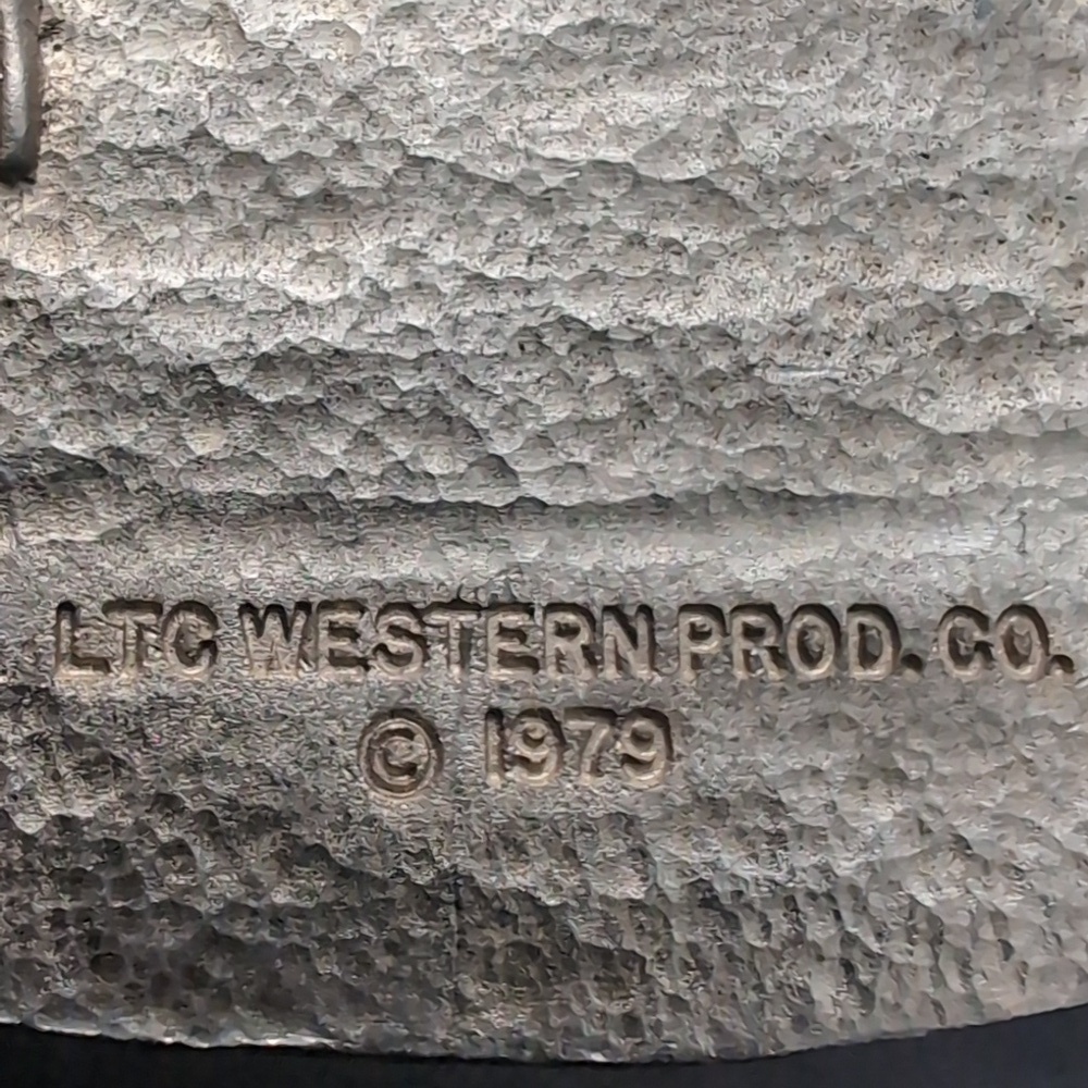 VGT,LTC Western Prod & Co 1979 Large Silver Tone Belt Buckle With Horsehead. - Picture 7 of 9